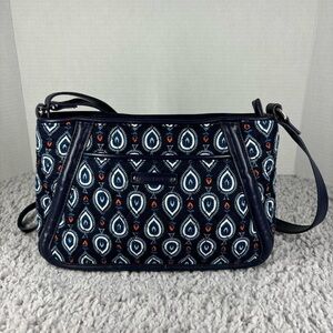 Vera Bradley Bag Crossbody Purse Marrakesh Spades Motifs Trapeze Casual Travel